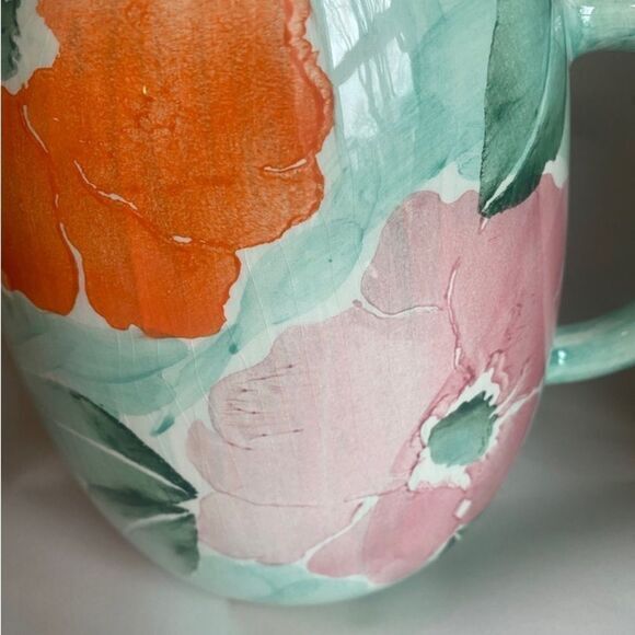 Hand painted decorative, ceramic‎ watering pitcher - Picture 2 of 8